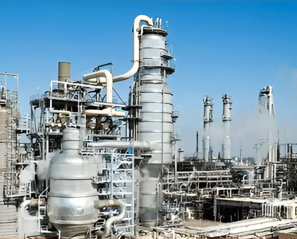 Recortado en la refinería