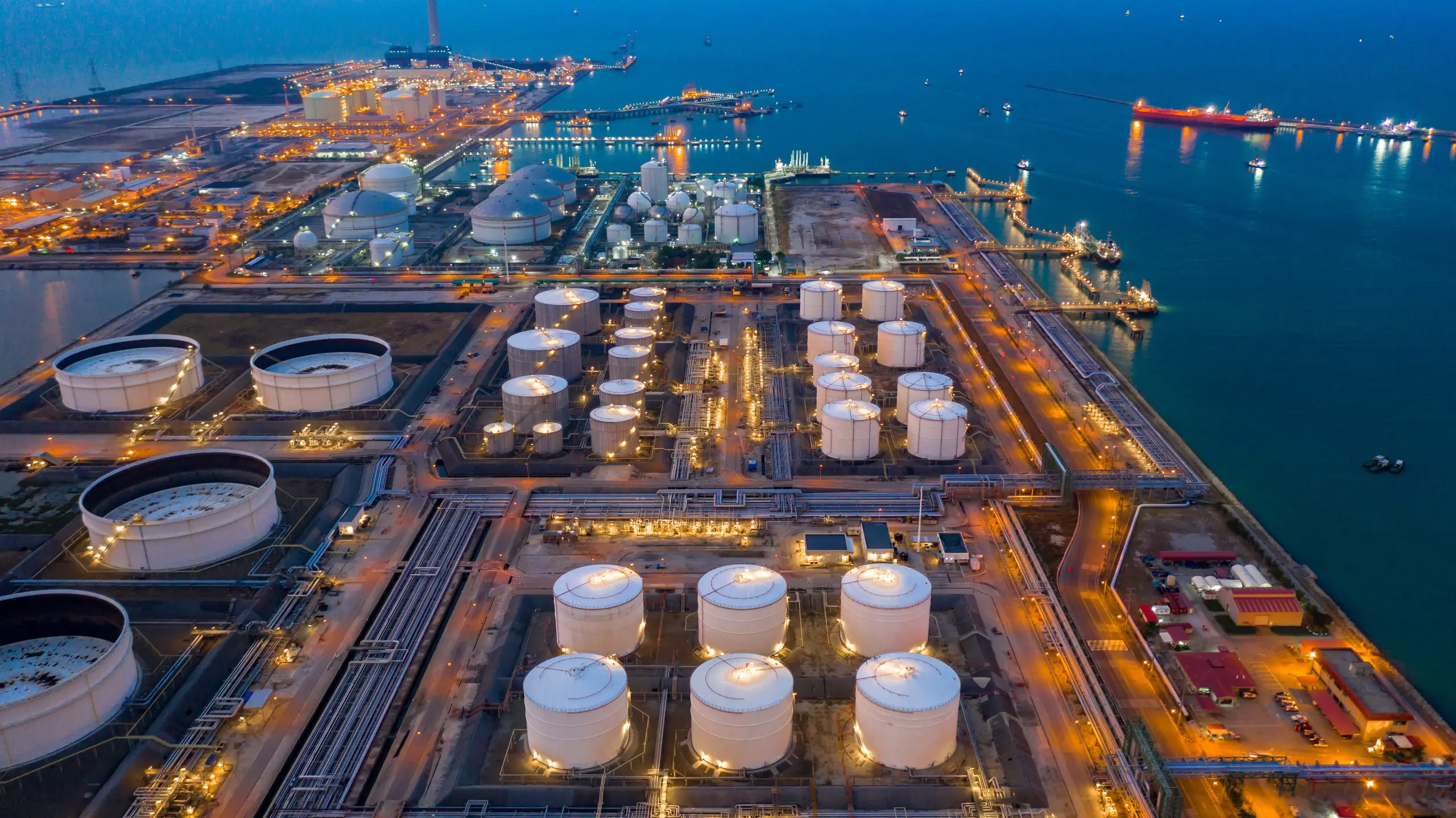instalación de recolección de petróleo y gas